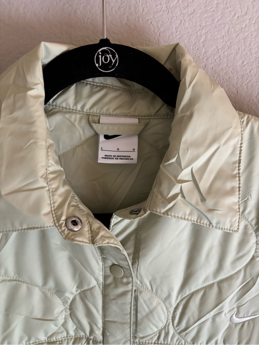 Nike Green Mini-Puff Jacket Large - Picture 2 of 4